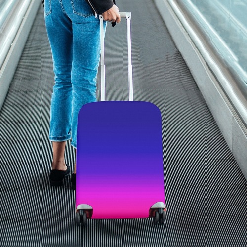 blue and pink Luggage Cover/Small 18"-21"