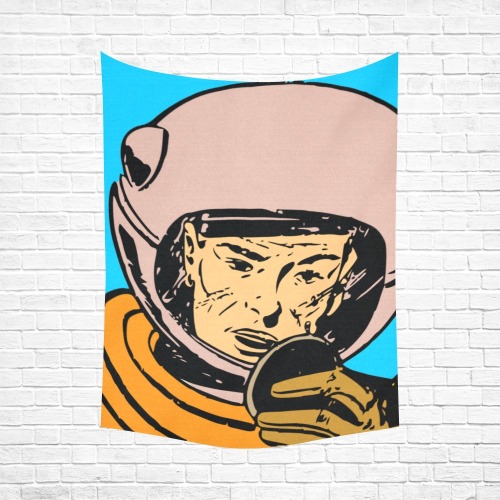 astronaut Cotton Linen Wall Tapestry 60"x 80"