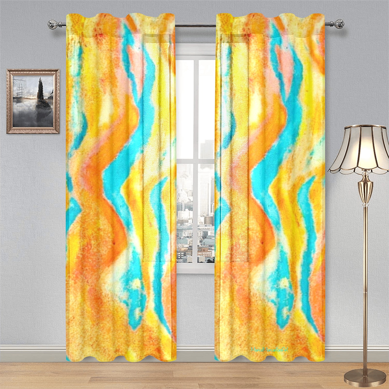 Soleado Collection Gauze Curtain 28"x84" (Two-Piece)