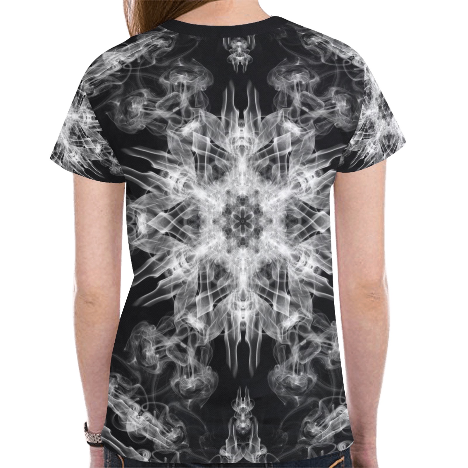 Ô Snowflake-229 New All Over Print T-shirt for Women (Model T45)