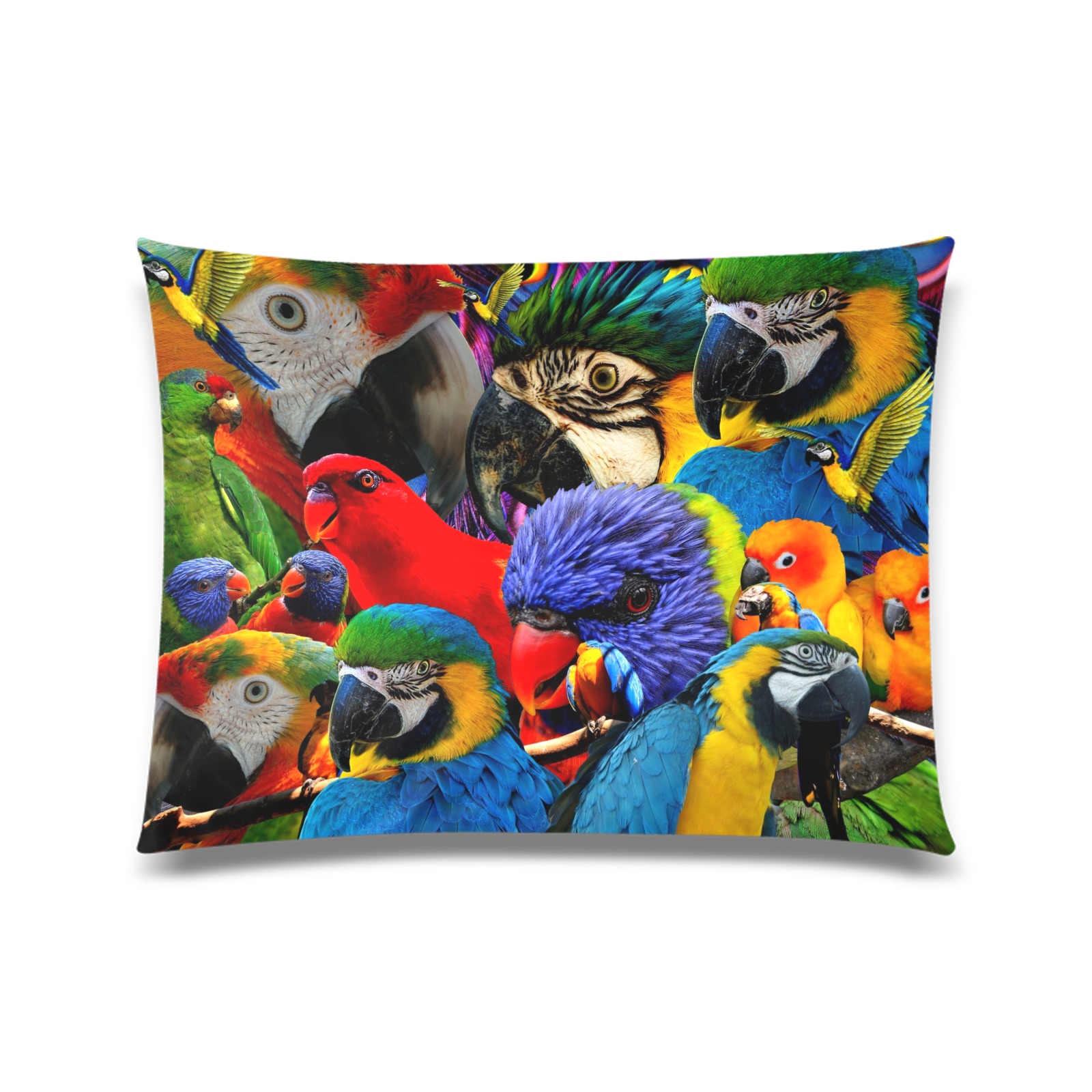 PARROTS Custom Picture Pillow Case 20"x26" (one side)