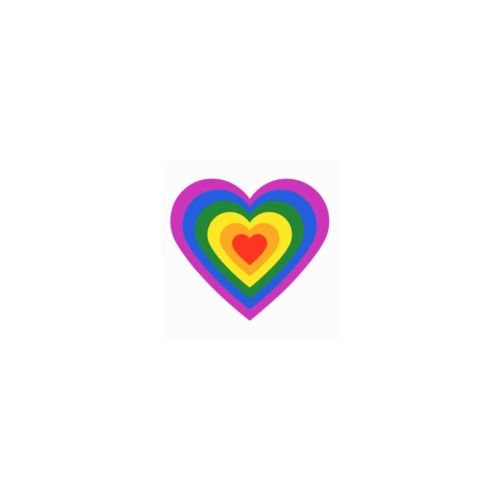 Gay Pride Heart - Image from Raw Pixel Personalized Temporary Tattoo (15 Pieces)
