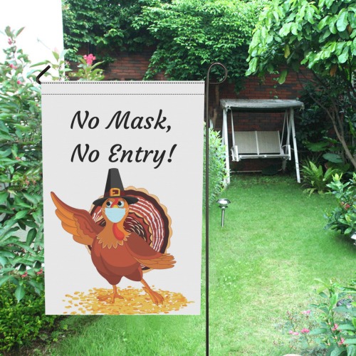 Turkey No Mask 1 Garden Flag 12‘’x18‘’(Twin Sides)