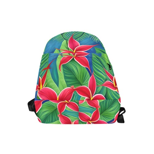 Tropical Flowers Four Unisex Classic Backpack (Model 1673)