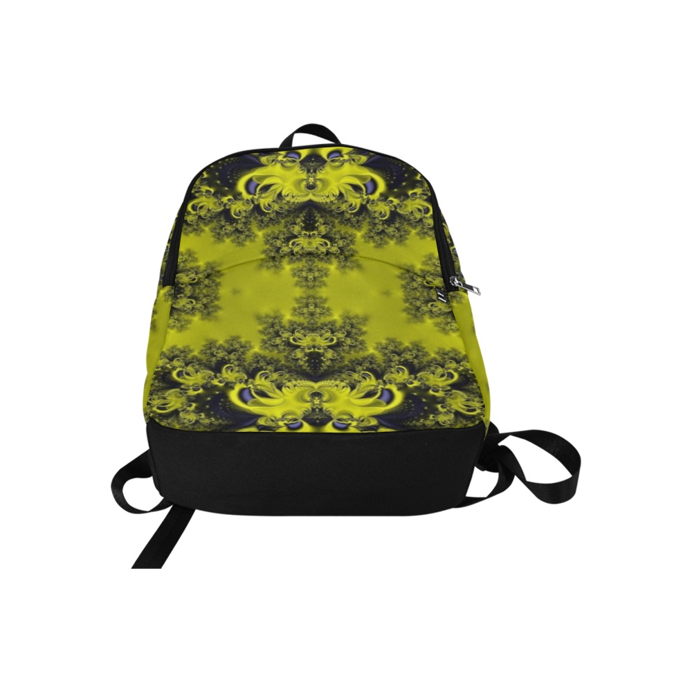 Summer Sunflowers Frost Fractal Fabric Backpack for Adult (Model 1659)