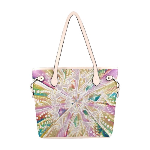 Abstract vibes Clover Canvas Tote Bag (Model 1661)