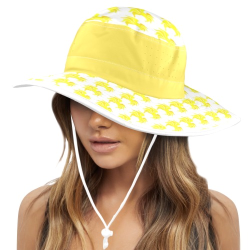 Sun Droop Wide Brim Bucket Hat