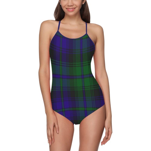 5TH. ROYAL SCOTS OF CANADA TARTAN Strap Swimsuit ( Model S05)