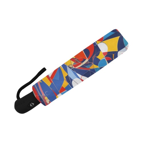 Charming geometric colorful abstract fantasy. Auto-Foldable Umbrella (Model U04)