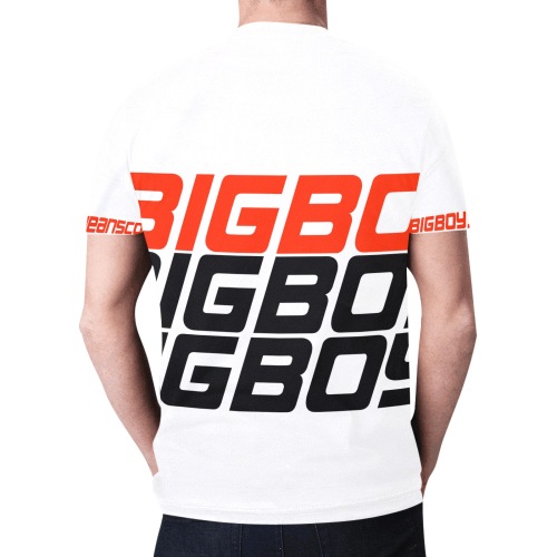 BXB WHITE TEE New All Over Print T-shirt for Men (Model T45)