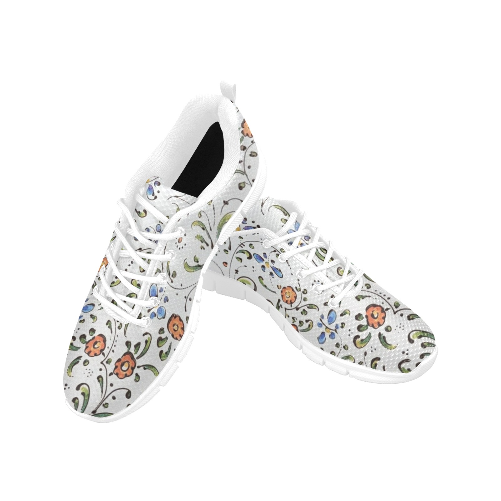 Flower Women's Breathable Running Shoes (Model 055)