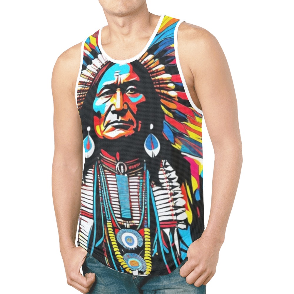 AMERICAN HERITAGE 11 New All Over Print Tank Top for Men (Model T46)