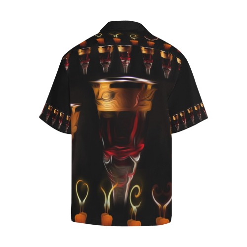 Gothic Wine Candles Ritual Hawaiian Shirt (Model T58)