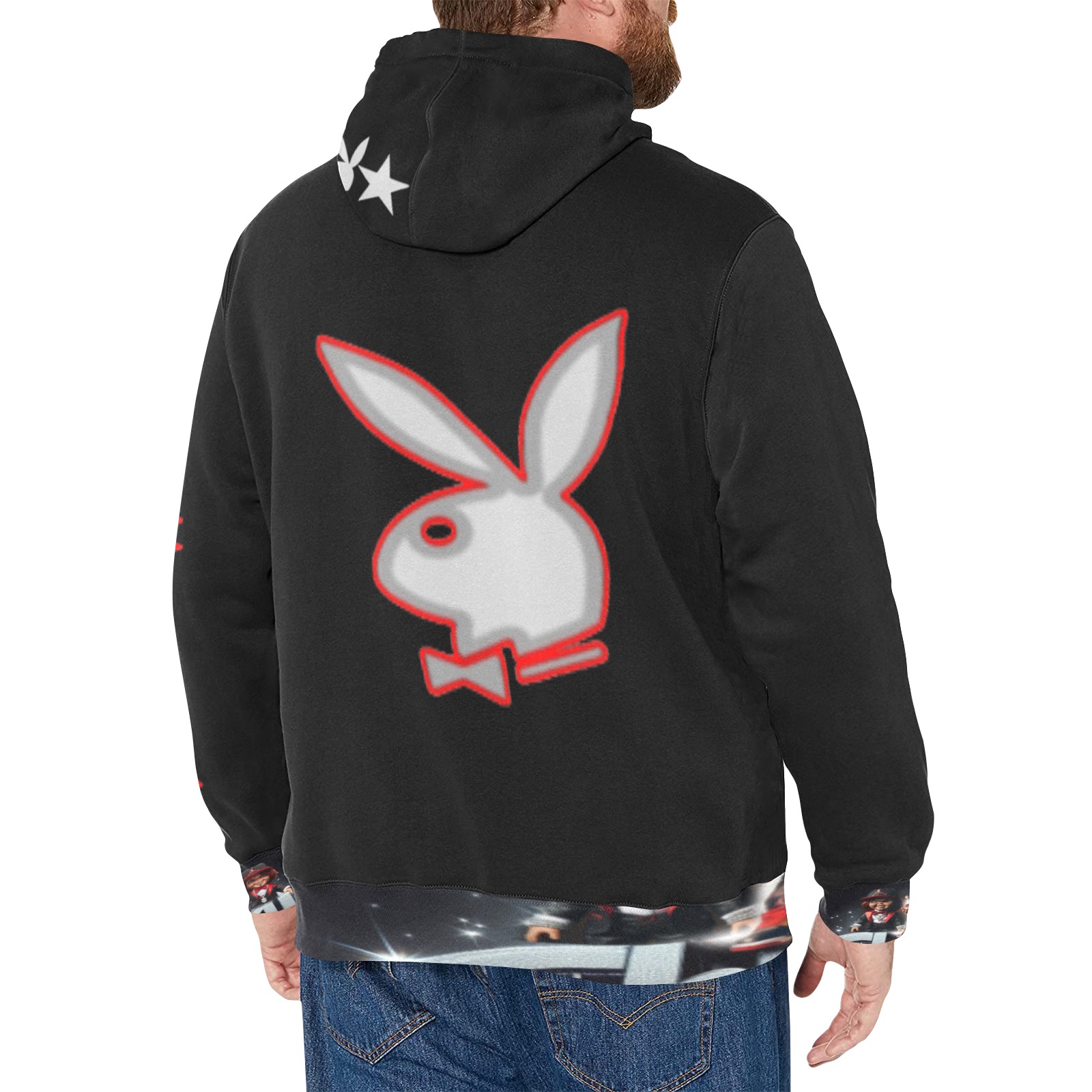 groom chucky (2) Men's Long Sleeve Fleece Hoodie (Model H55)