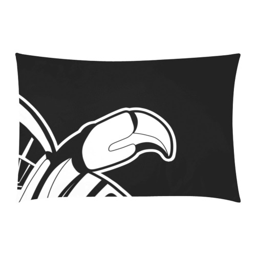 bird minimal black & white 3-Piece Bedding Set