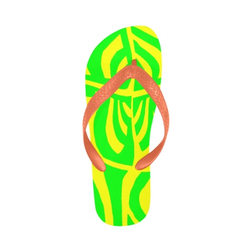aaa green y Flip Flops for Men/Women (Model 040)