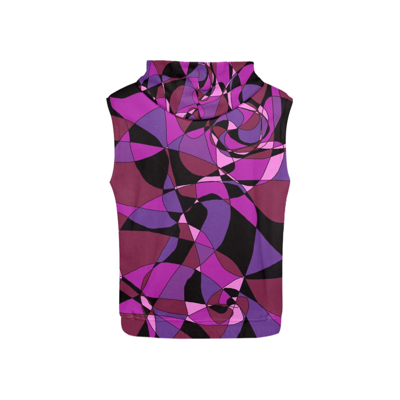 Abstract Design #6 All Over Print Sleeveless Hoodie for Kid (Model H15)