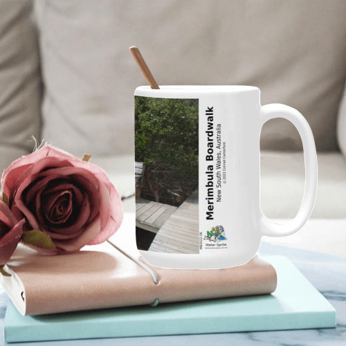 Merimbula Boardwalk Scenic Mug (443ml/15oz) - MB2022.06 SQ Custom Ceramic Mug (15OZ)
