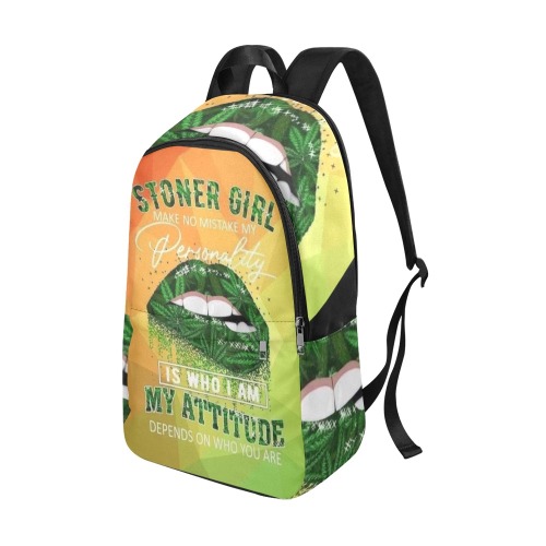 Stoner girl personality backpack Fabric Backpack for Adult (Model 1659)