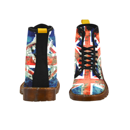 Extreme Grunge Union Jack Flag Martin Boots For Women Model 1203H