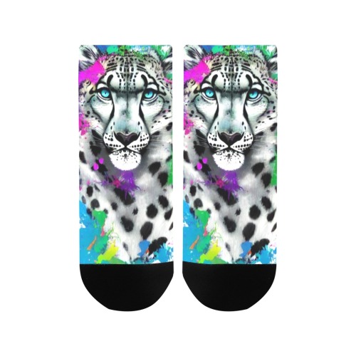 snow leopard 1b Women's Ankle Socks
