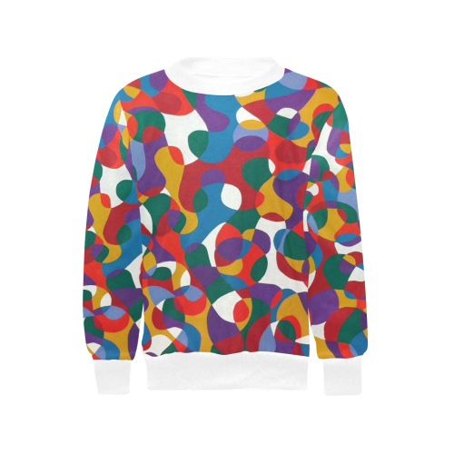 Inspiration Girls' All Over Print Crew Neck Sweater (Model H49)