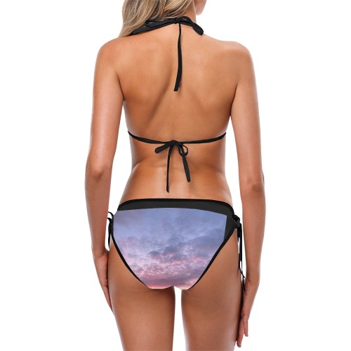 Morning Purple Sunrise Collection Custom Bikini Swimsuit (Model S01)