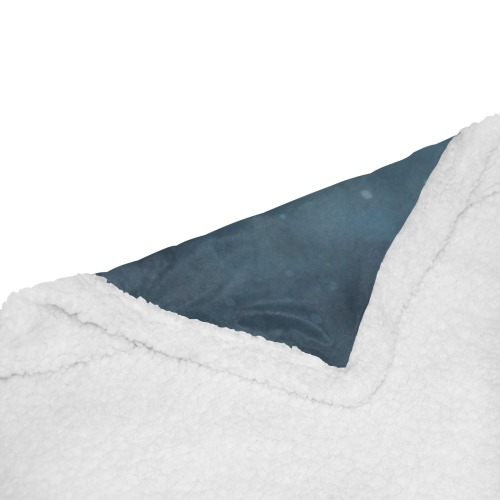 Snowman Couple Double Layer Short Plush Blanket 50"x60"