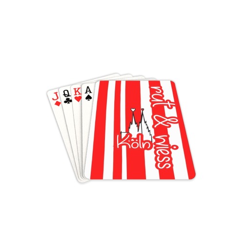 Köln rut und wiess by Nico Bielow Playing Cards 2.5"x3.5"