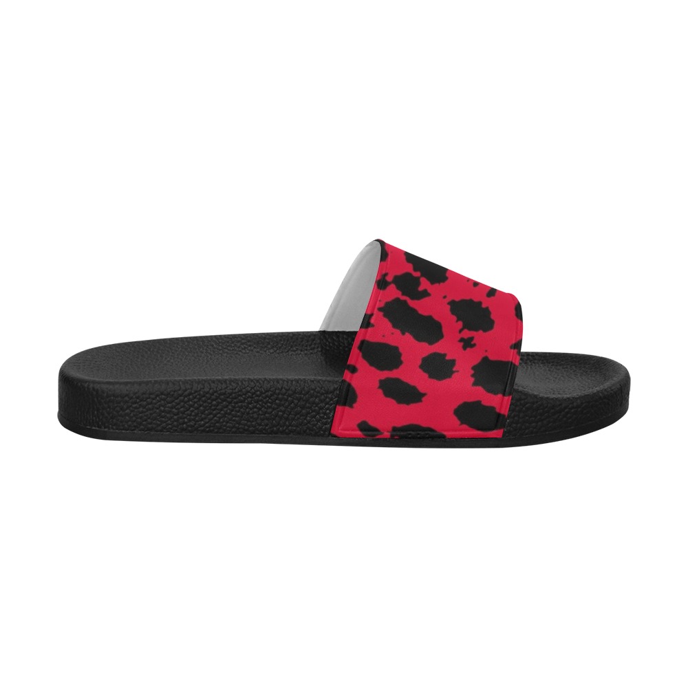 Cheetah Red Women's Slide Sandals (Model 057)