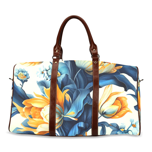 flowers botanic art (2) travel bag Waterproof Travel Bag/Large (Model 1639)