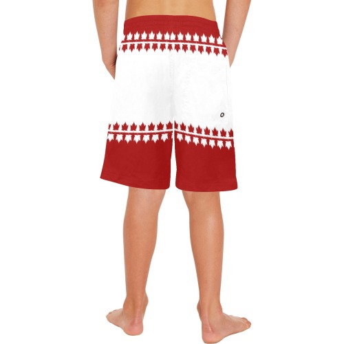 Kid's Classic Canada Swimtrunks Boys' Casual Beach Shorts (Model L52)