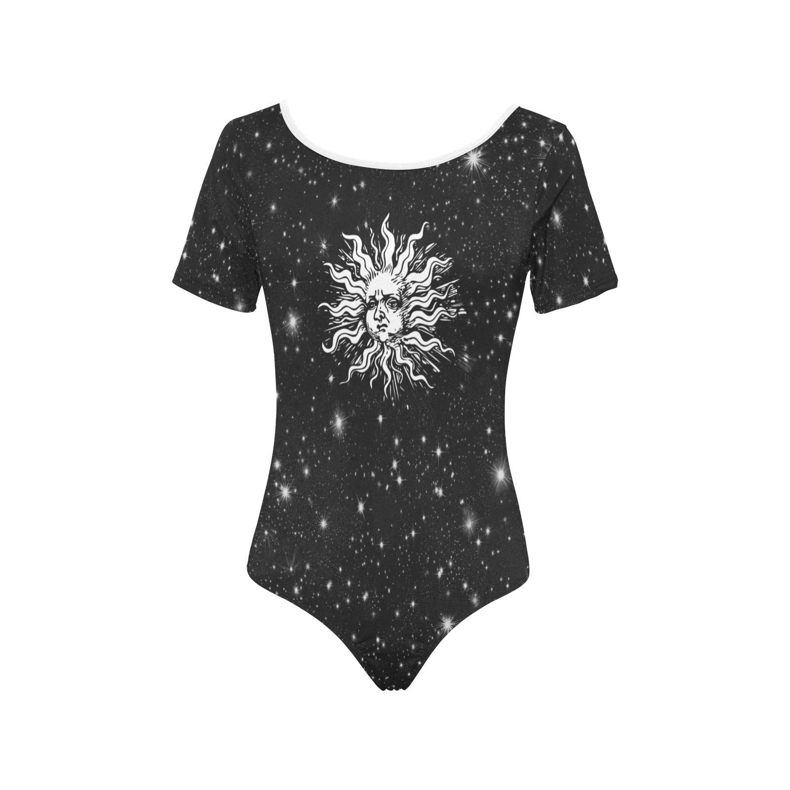 Mystic Sun and Stars Women's Short Sleeve Bodysuit