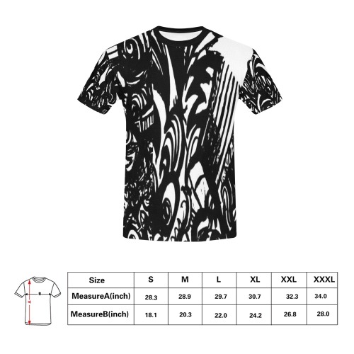 T-shirt All Over Print T-Shirt for Men (USA Size) (Model T40)