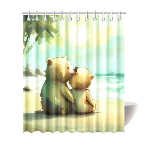 Little Bears 7 Shower Curtain 72"x84"