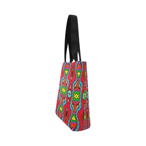 Aztec Inspired Canvas Tote Bag (Model 1657)