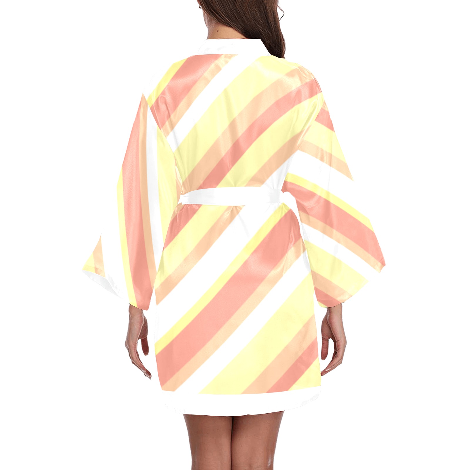 peaches and cream Long Sleeve Kimono Robe
