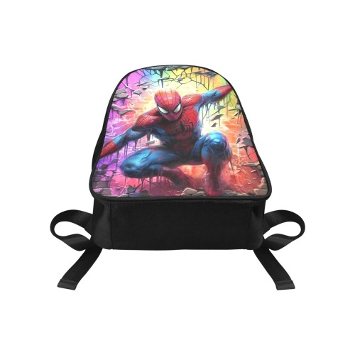 Spiderman Fabric School Backpack (Model 1682) (Medium)