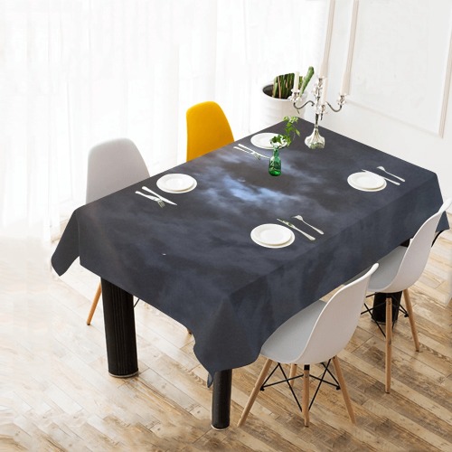 Mystic Moon Collection Cotton Linen Tablecloth 60"x 84"