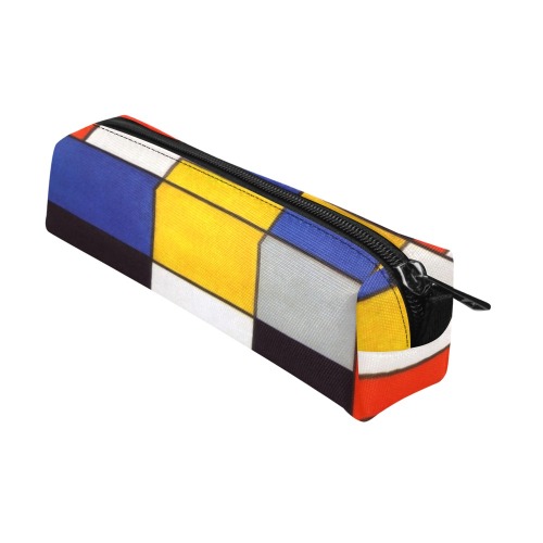 Composition A by Piet Mondrian Pencil Pouch/Small (Model 1681)