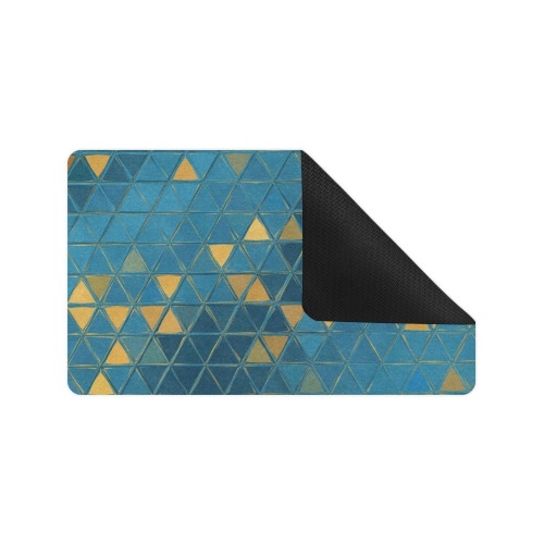 mosaic triangle 6 Doormat 30"x18" (Black Base)