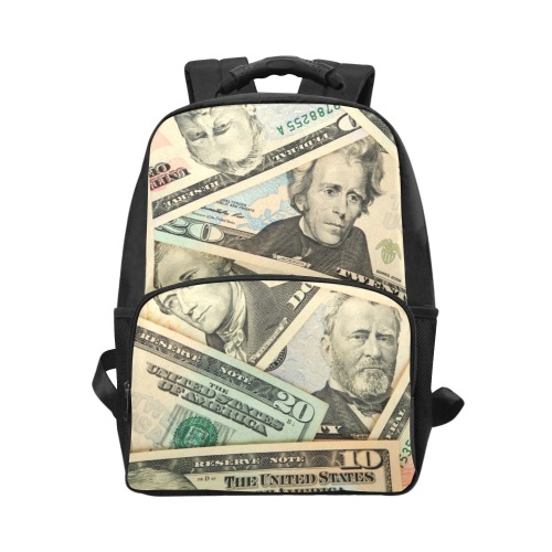 US PAPER CURRENCY Unisex Laptop Backpack (Model 1663)