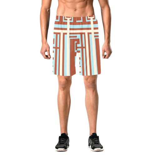 Model 1 Men's All Over Print Elastic Beach Shorts (Model L20)