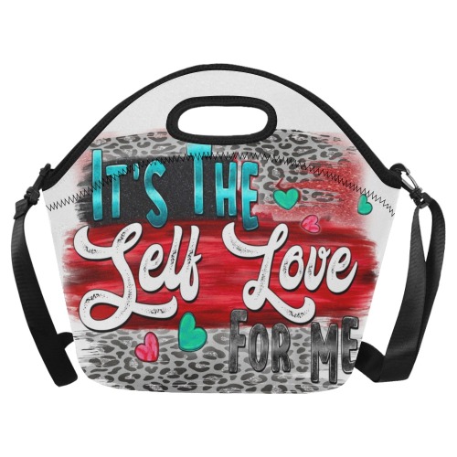It's the self-love for me Neoprene Lunch Bag/Large (Model 1669)