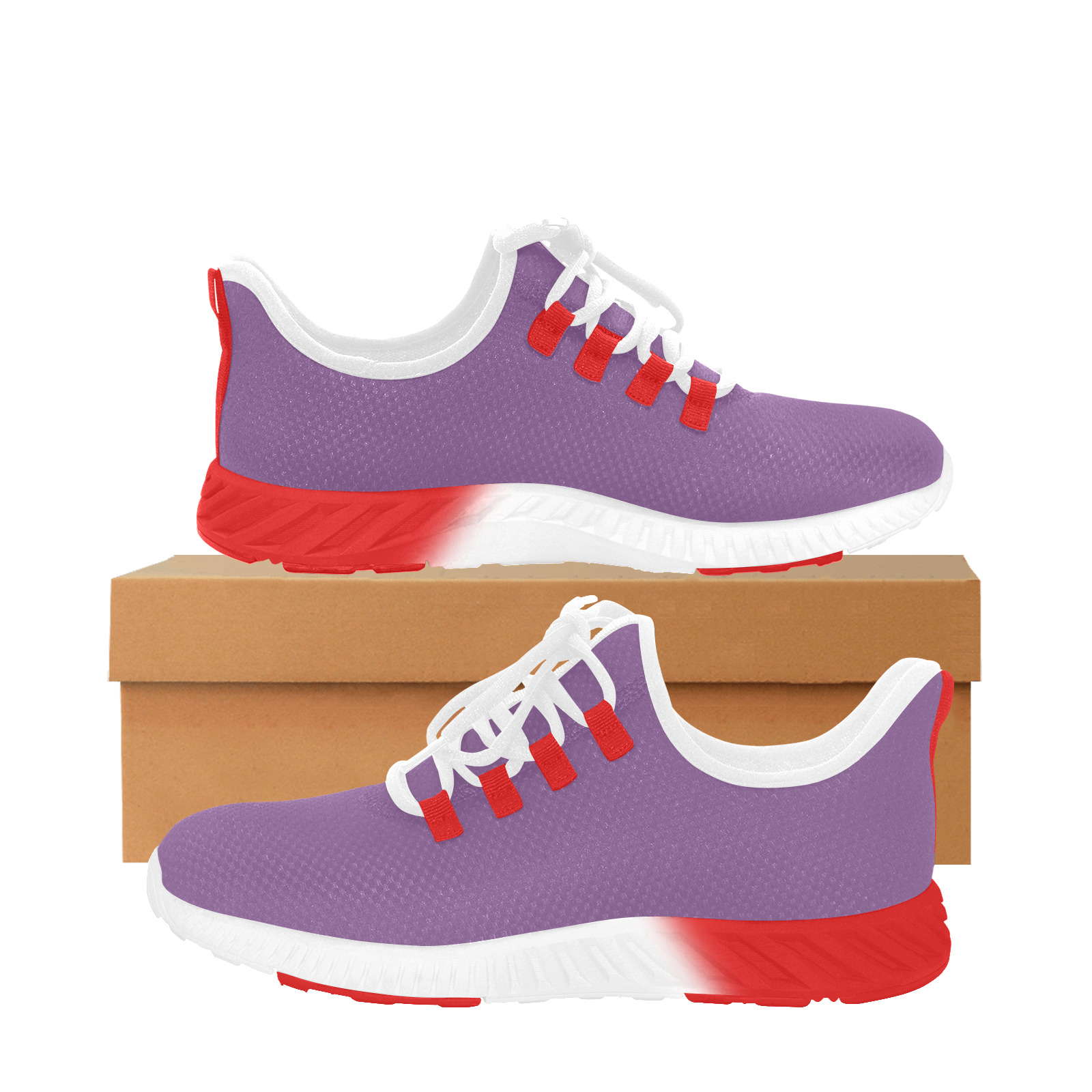 PURPLE Men's Sonic Color Sole Running Shoes (Model 059)