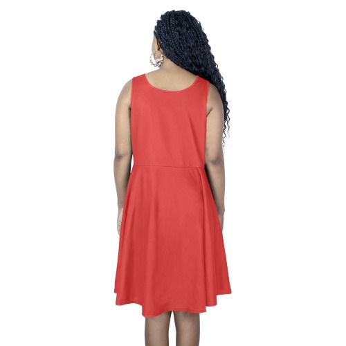 Colorful Sleeveless Expansion Dress (Model D60)