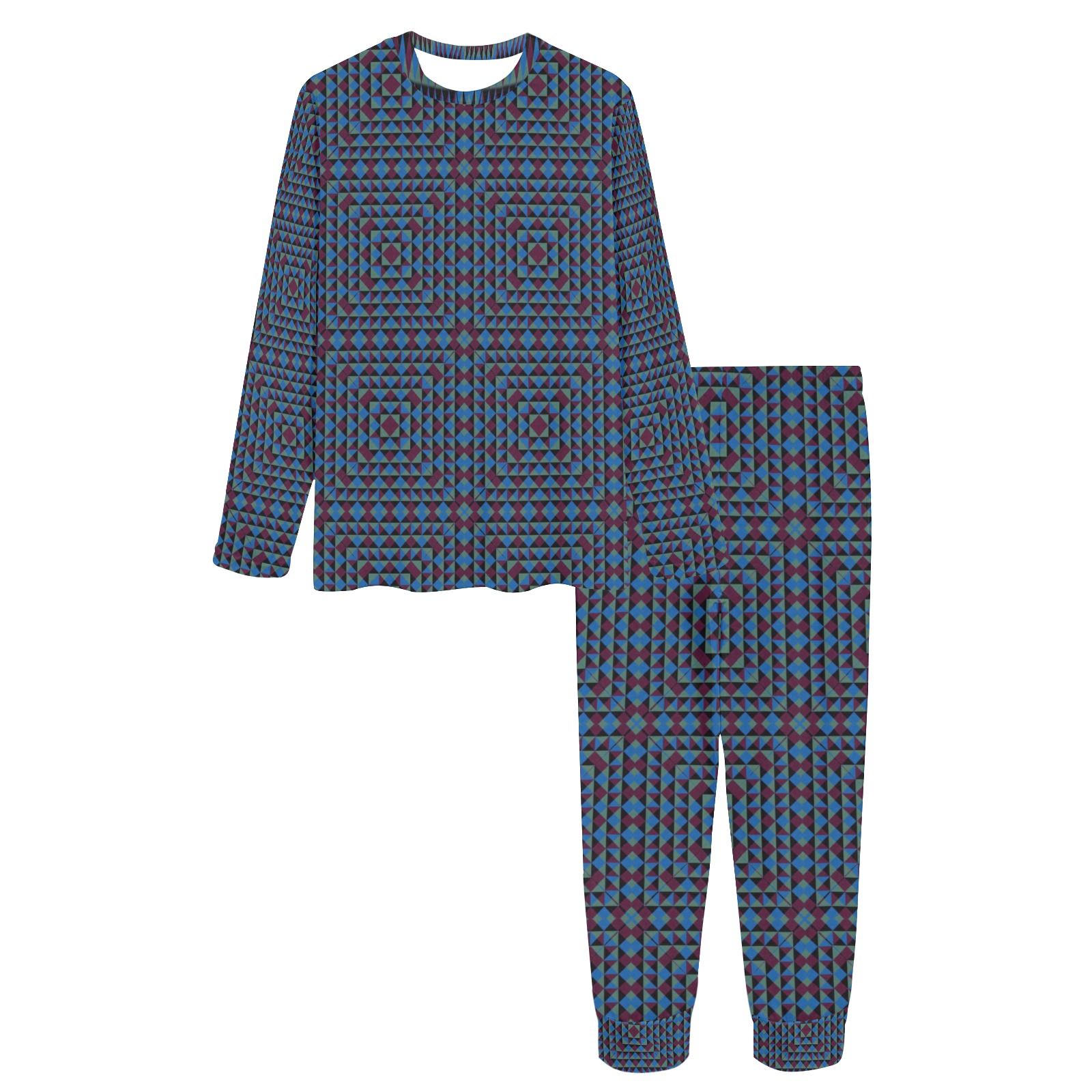 pattern (154) Women's All Over Print Pajama Set