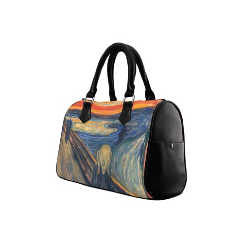 Edvard Munch-The scream Boston Handbag (Model 1621)