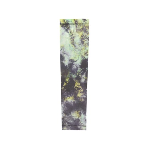 Green and black colorful marbling Arm Sleeves (Set of Two)