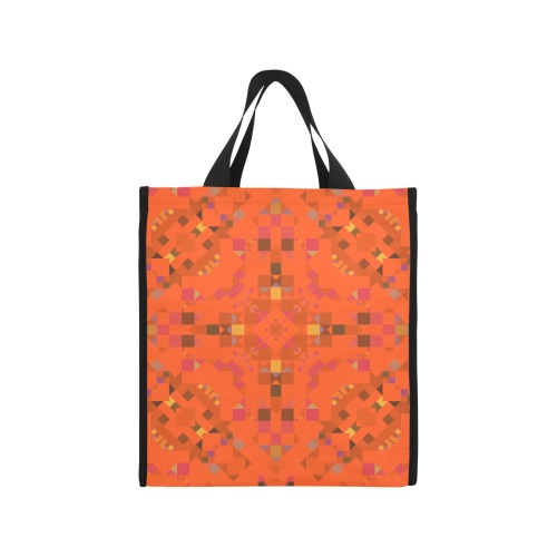 Orange Mosaic Geometric Picnic Tote Bag (Model 1717)